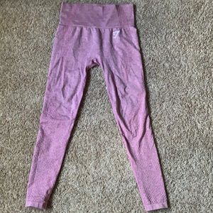 Gymshark vital seamless leggings, dusky pink marl